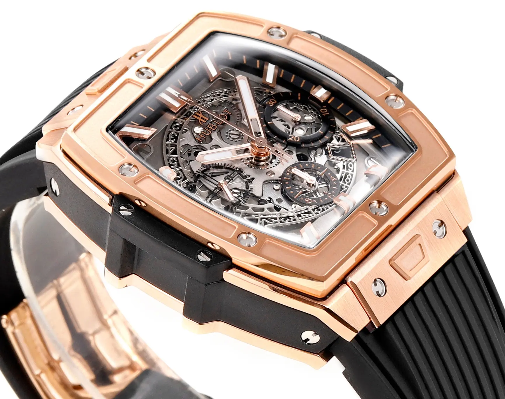 GS Factory HUBLOT Spirit of Big Bang King Gold Black Rubber Strap Limited Edition Watch – Model 642.NX.0170.RX – Super Clone Edition Packable 5836